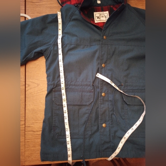 Made in USA Woolrich women's vintage flannel-lined coat L - Picture 7 of 9